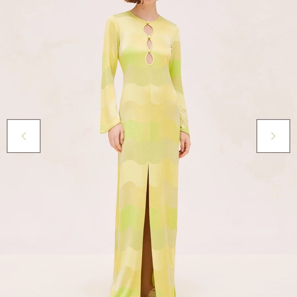 Alexis - Serena Dress - Lime Waves

Serena